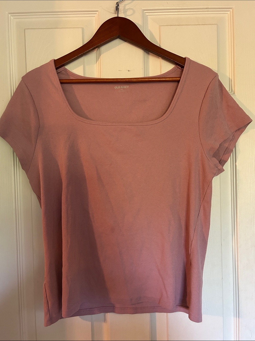 Old Navy Short Sleeve Scoop Neck Top - Mauve Pink